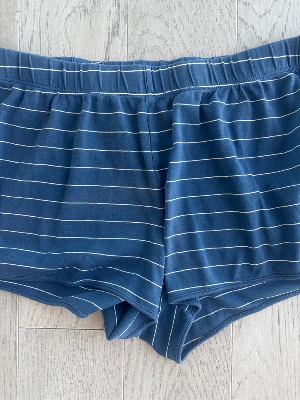 Striped Navy Short Sleeve Women’s Pajama Set - Picture 7 of 7